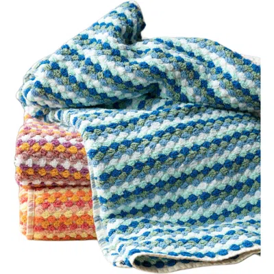 Olive And Loom Marseille Cotton Body Towel In Blue
