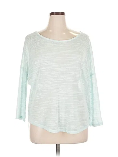 Pre-owned Olive & Oak 3/4 Sleeve T-shirt In Green