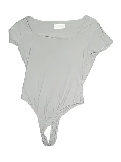 Pre-owned Olive & Oak Bodysuit In Gray
