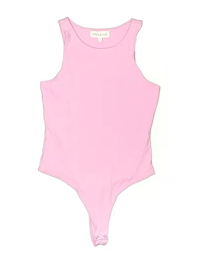 Pre-owned Olive & Oak Bodysuit In Pink