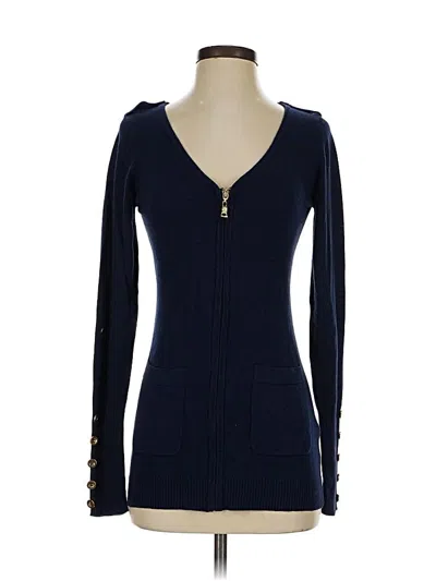 Pre-owned Olive & Oak Cardigan Sweater In Blue