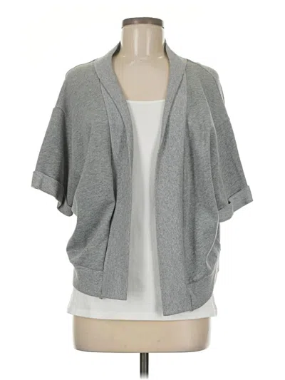 Pre-owned Olive & Oak Cardigan Sweater In Gray