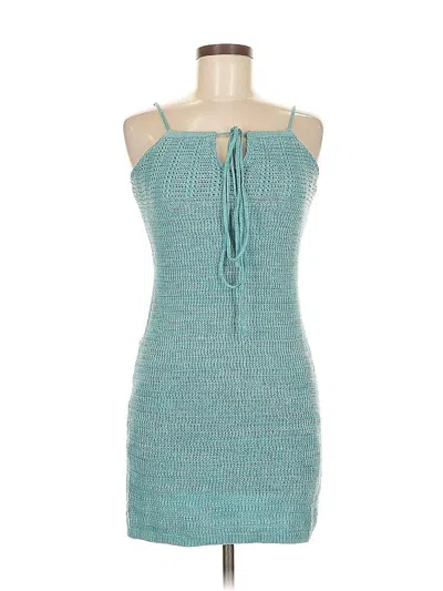 Pre-owned Olive & Oak Casual Dress In Blue