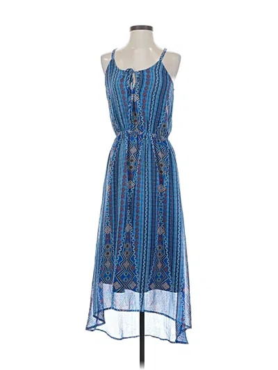 Pre-owned Olive & Oak Casual Dress In Blue