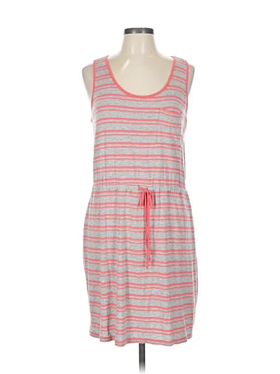 Pre-owned Olive & Oak Casual Dress In Gray