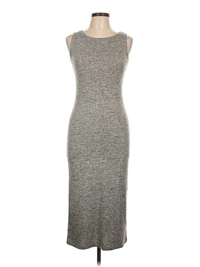 Pre-owned Olive & Oak Casual Dress In Gray