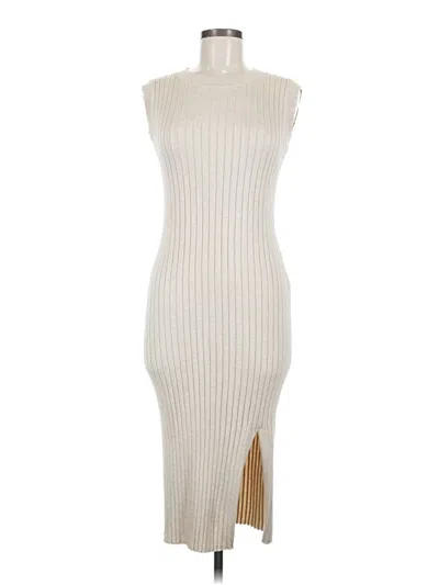 Pre-owned Olive & Oak Casual Dress In White