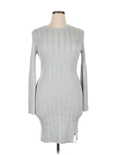 Pre-owned Olive & Oak Cocktail Dress In Gray