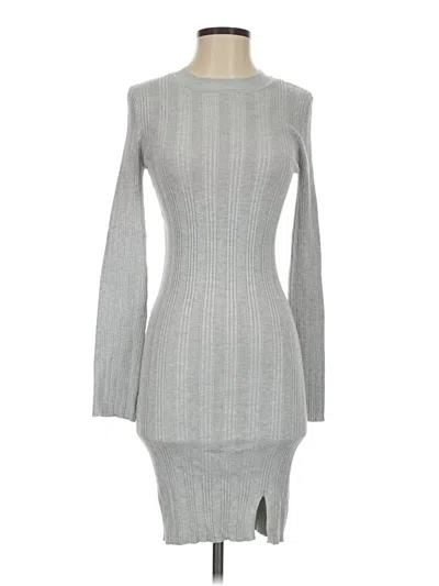 Pre-owned Olive & Oak Cocktail Dress In Gray