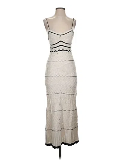 Pre-owned Olive & Oak Cocktail Dress In Silver