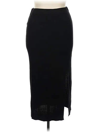 Pre-owned Olive & Oak Formal Skirt In Black