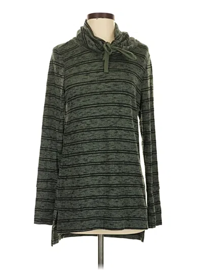 Pre-owned Olive & Oak Long Sleeve Polo Shirt In Green