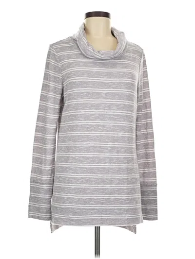 Pre-owned Olive & Oak Long Sleeve Turtleneck In Gray