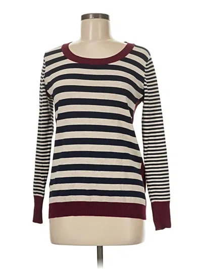 Pre-owned Olive & Oak Pullover Sweater In Burgundy