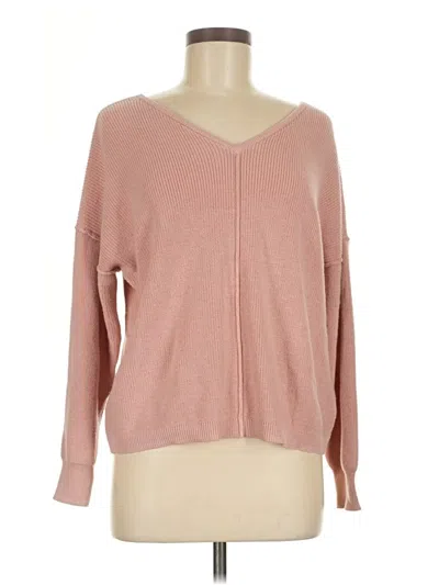 Pre-owned Olive & Oak Pullover Sweater In Pink