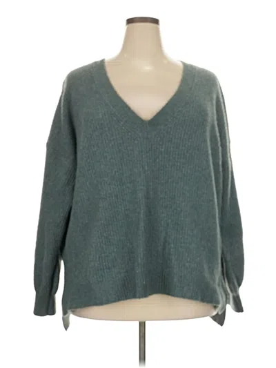 Pre-owned Olive & Oak Pullover Sweater In Teal