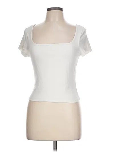 Pre-owned Olive & Oak Short Sleeve T-shirt In Ivory