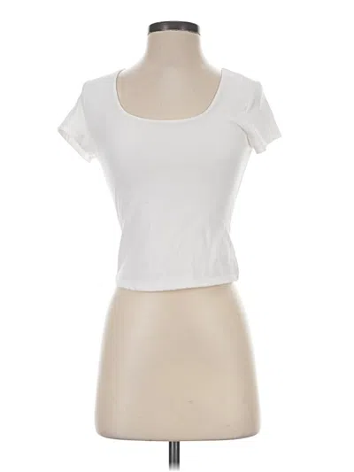 Pre-owned Olive & Oak Short Sleeve T-shirt In White