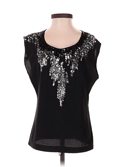 Pre-owned Olive & Oak Sleeveless Blouse In Black