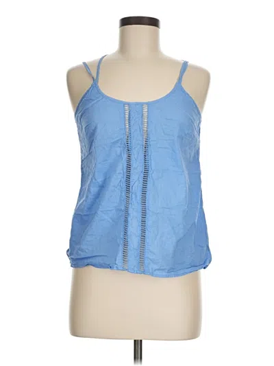 Pre-owned Olive & Oak Sleeveless Blouse In Blue