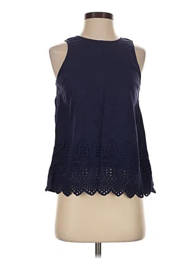 Pre-owned Olive & Oak Sleeveless Blouse In Blue