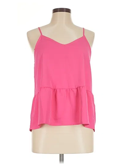 Pre-owned Olive & Oak Sleeveless Blouse In Pink