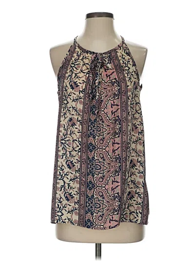 Pre-owned Olive & Oak Sleeveless Blouse In Purple