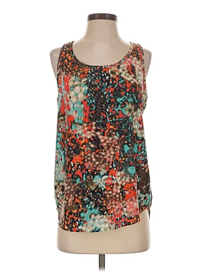 Pre-owned Olive & Oak Sleeveless Blouse In Teal