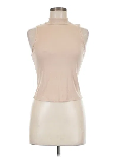 Pre-owned Olive & Oak Sleeveless T-shirt In Brown