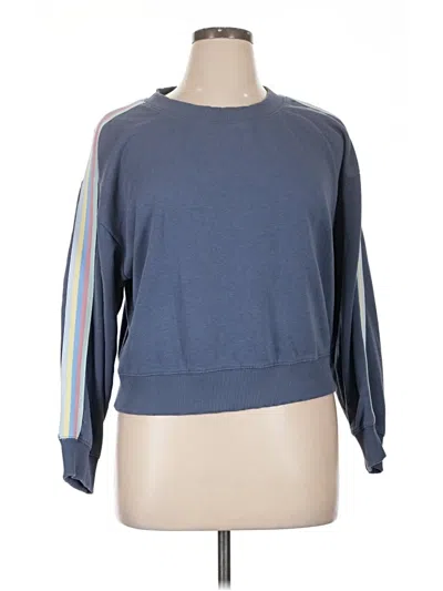 Pre-owned Olive & Oak Sweatshirt In Blue
