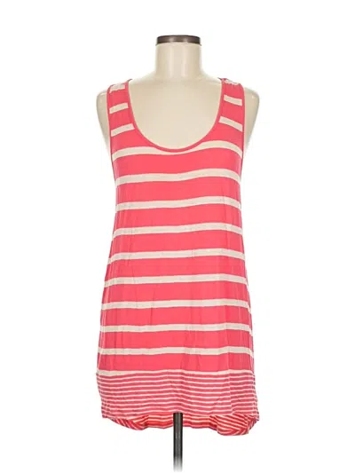 Pre-owned Olive & Oak Tank Top Pink Scoop Neck Tops