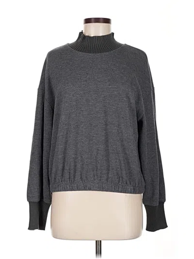 Pre-owned Olive & Oak Turtleneck Sweater In Gray