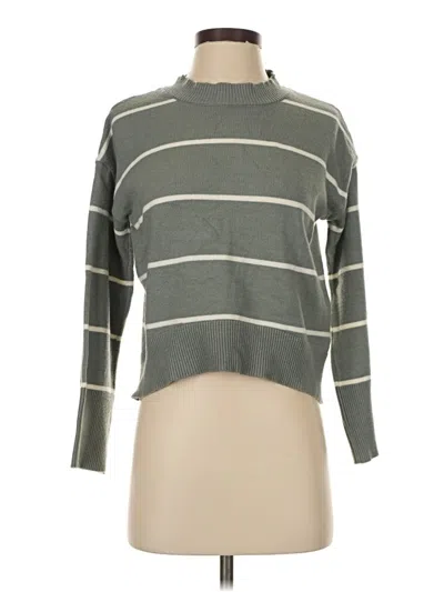 Pre-owned Olive & Oak Turtleneck Sweater In Gray