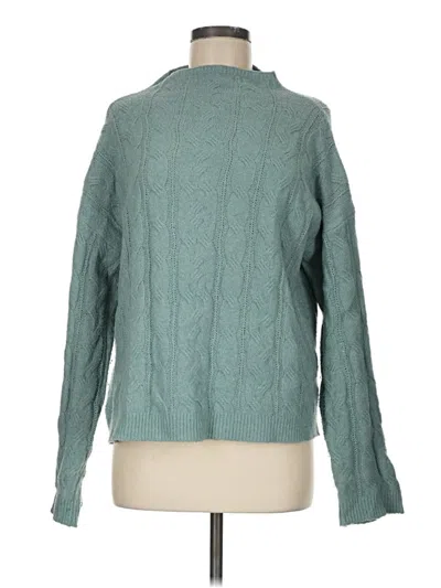 Pre-owned Olive & Oak Turtleneck Sweater In Teal
