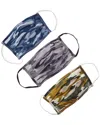 Olive And Vine Olive & Vine Pack Of 3 Cloth Face Masks
