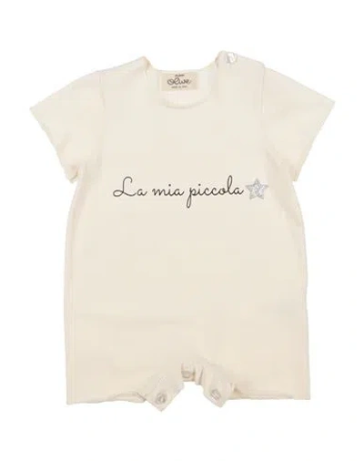Olive By Sisco Newborn Girl Baby Jumpsuits & Overalls Beige Size 3 Cotton, Elastane