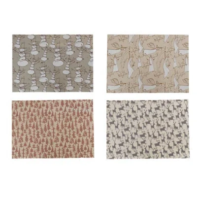 Olive Grove 12-roll Holiday Patterned Wrapping Paper Sheets, Multicolor