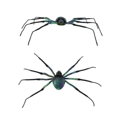 Olive Grove Artisan Foam Spider Figurine In Black
