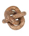 Olive Grove Decorative Interlocking Marble Chain With 3 Links In Brown