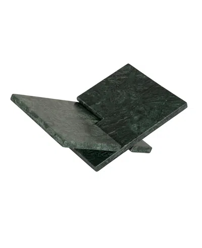 Olive Grove Decorative Marble Book Holder In Green