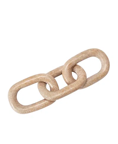 Olive Grove Decorative Marble Chain In Brown
