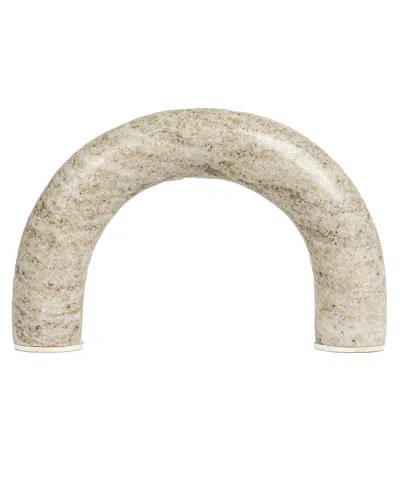 Olive Grove Marble Arch Tabletop Shelf Decor In Brown
