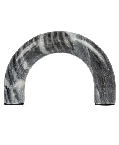 Olive Grove Marble Arch Tabletop Shelf Decor In Gray