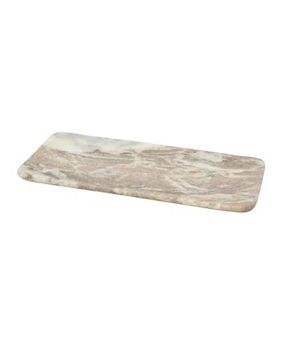 Olive Grove Marble Food Serving Tray In Neutral
