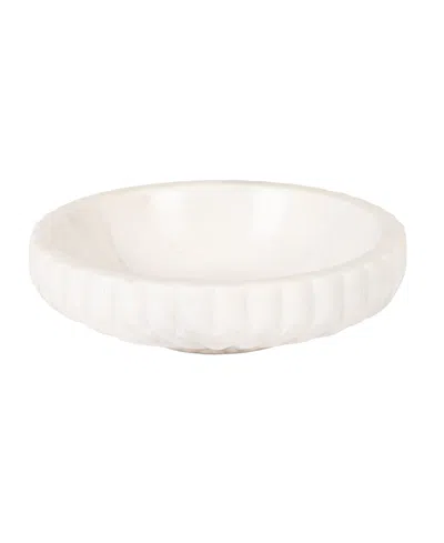 Olive Grove Round Marble Bowl In Animal Print