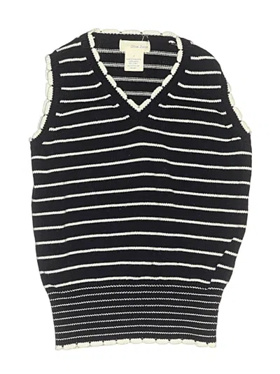 Pre-owned Olive Juice Kids' Sweater Vest In Black