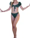 Olive Surf The Breelyn Bikini Bottom In Dirty Martini In Green