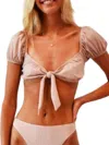 Olive Surf The Breelyn Bikini Bottom In Sandy Rose In Pink