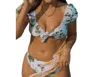 Olive Surf The Breelyn Bikini Top In Seminyak In White