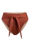 Olive Surf The Mel Bikini Bottoms In Morocco In Brown